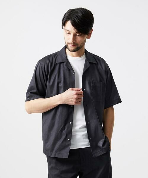 MICHEL KLEIN HOMME / ミッシェルクランオム シャツ・ブラウス | 【セットアップ】スエード半袖シャツ | 詳細4