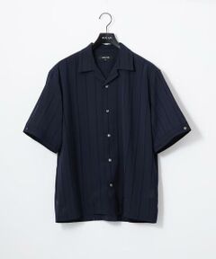 MICHEL KLEIN HOMME / ミッシェルクランオム シャツ・ブラウス | ストライプリラックス半袖シャツ