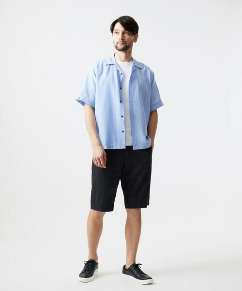 MICHEL KLEIN HOMME / ミッシェルクランオム シャツ・ブラウス | ストライプリラックス半袖シャツ | 詳細2