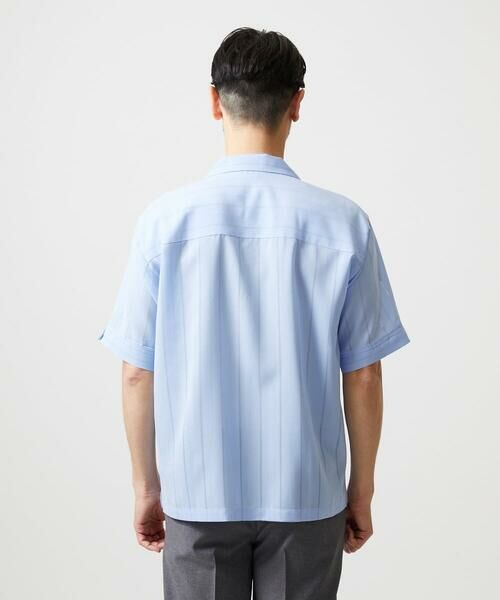 MICHEL KLEIN HOMME / ミッシェルクランオム シャツ・ブラウス | ストライプリラックス半袖シャツ | 詳細5