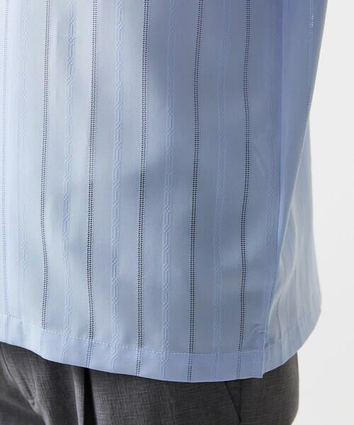 MICHEL KLEIN HOMME / ミッシェルクランオム シャツ・ブラウス | ストライプリラックス半袖シャツ | 詳細8