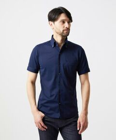 MICHEL KLEIN HOMME / ミッシェルクランオム シャツ・ブラウス | 《日本製》イージーケアボタンダウン半袖シャツ