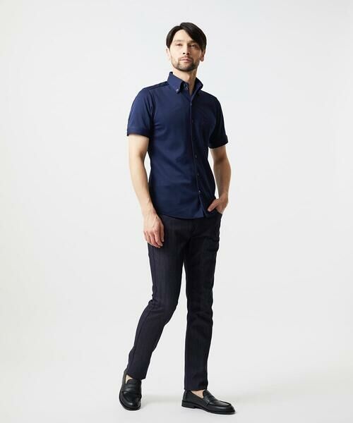 MICHEL KLEIN HOMME / ミッシェルクランオム シャツ・ブラウス | 《日本製》イージーケアボタンダウン半袖シャツ | 詳細6