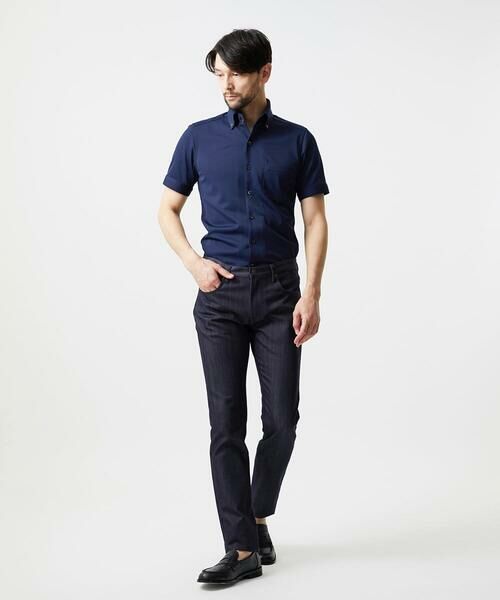 MICHEL KLEIN HOMME / ミッシェルクランオム シャツ・ブラウス | 《日本製》イージーケアボタンダウン半袖シャツ | 詳細7