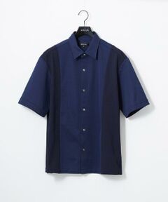 MICHEL KLEIN HOMME / ミッシェルクランオム シャツ・ブラウス | 【セットアップ】異素材コンビ半袖シャツ
