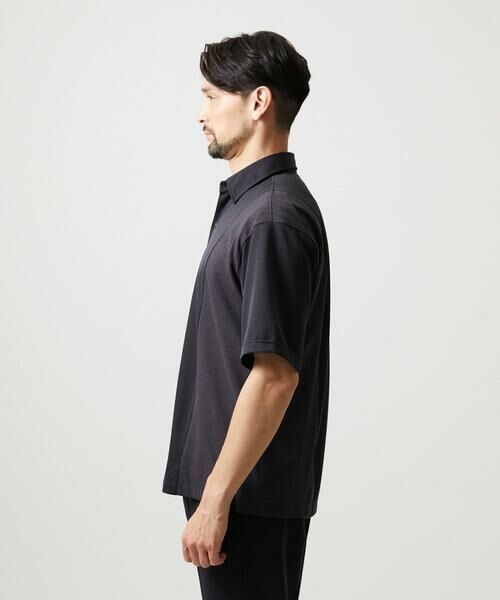 MICHEL KLEIN HOMME / ミッシェルクランオム シャツ・ブラウス | 【セットアップ】異素材コンビ半袖シャツ | 詳細7