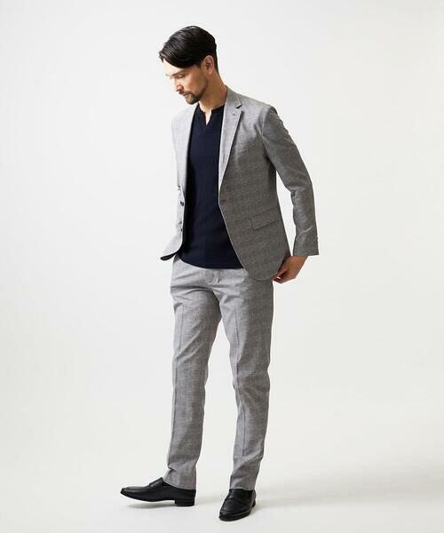 MICHEL KLEIN HOMME / ミッシェルクランオム テーラードジャケット | 【セットアップ】グレンチェック柄テーラードジャケット | 詳細4