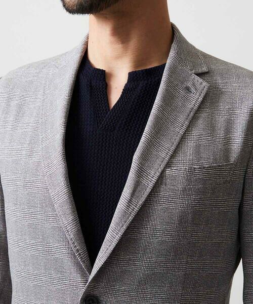 MICHEL KLEIN HOMME / ミッシェルクランオム テーラードジャケット | 【セットアップ】グレンチェック柄テーラードジャケット | 詳細8