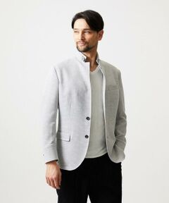 MICHEL KLEIN HOMME / ミッシェルクランオム テーラードジャケット | スラブメッシュコンバーチブルジャケット