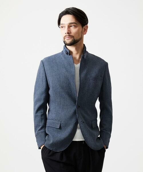 MICHEL KLEIN HOMME / ミッシェルクランオム テーラードジャケット | スラブメッシュコンバーチブルジャケット | 詳細1