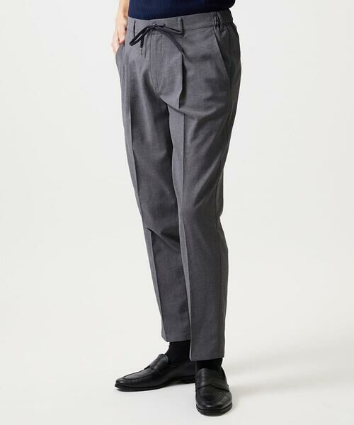 MICHEL KLEIN HOMME / ミッシェルクランオム チノ・ワークパンツ | 9分丈セミイージースラックスパンツ（ダークグレー）