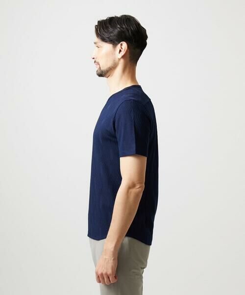 MICHEL KLEIN HOMME / ミッシェルクランオム カットソー | 《日本製》スモーク柄クルーネック半袖カットソー | 詳細3