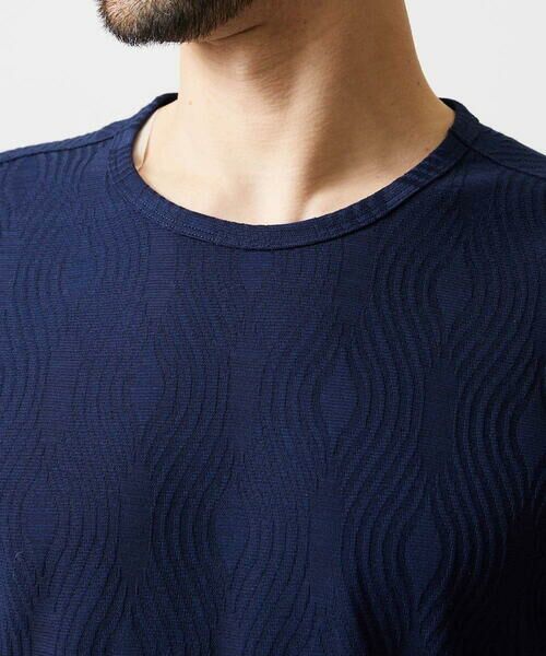 MICHEL KLEIN HOMME / ミッシェルクランオム カットソー | 《日本製》スモーク柄クルーネック半袖カットソー | 詳細5