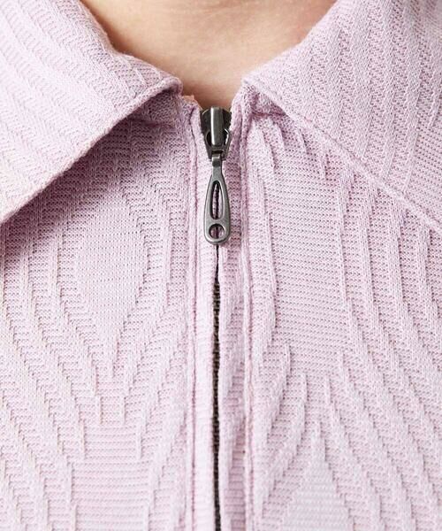 MICHEL KLEIN HOMME / ミッシェルクランオム カットソー | 《日本製》スモーク柄ハーフジップ半袖ポロシャツ | 詳細6