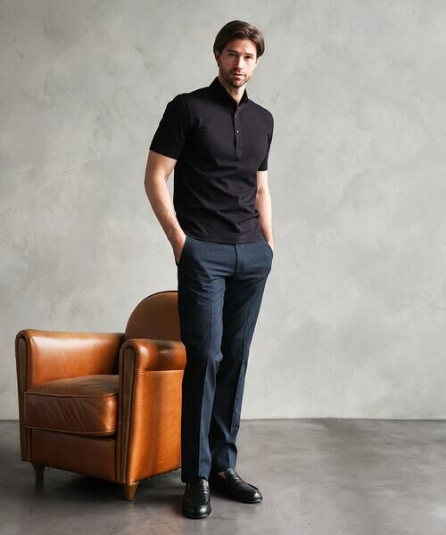 MICHEL KLEIN HOMME / ミッシェルクランオム カットソー | サッカージャージ半袖ポロシャツ | 詳細10