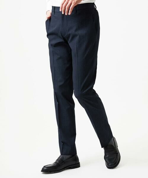 MICHEL KLEIN HOMME / ミッシェルクランオム チノ・ワークパンツ | 【セットアップ】グレンチェック柄スラックスパンツ | 詳細1