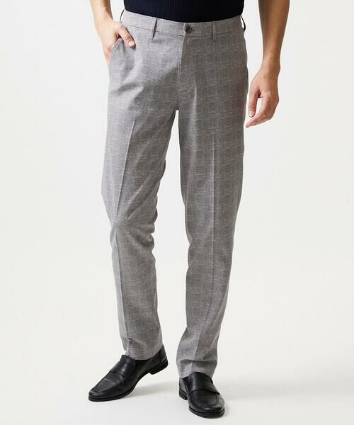 MICHEL KLEIN HOMME / ミッシェルクランオム チノ・ワークパンツ | 【セットアップ】グレンチェック柄スラックスパンツ | 詳細3