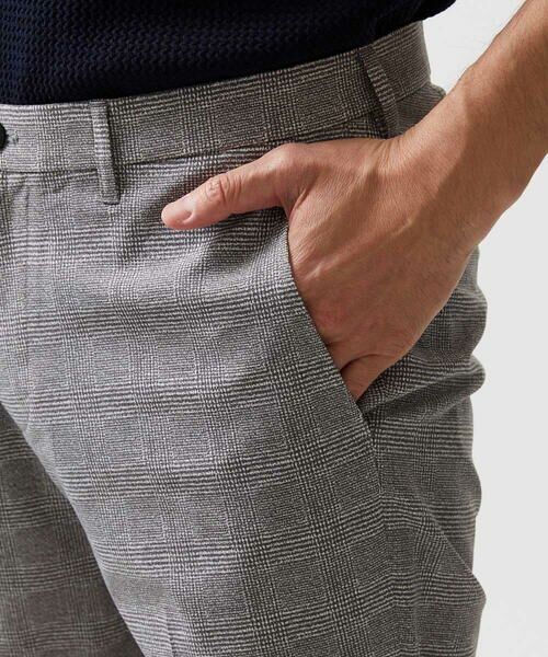 MICHEL KLEIN HOMME / ミッシェルクランオム チノ・ワークパンツ | 【セットアップ】グレンチェック柄スラックスパンツ | 詳細9