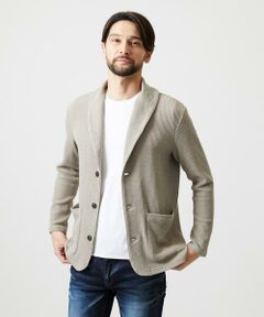MICHEL KLEIN HOMME / ミッシェルクランオム カットソー | ショールカラーウェーブカーディガン