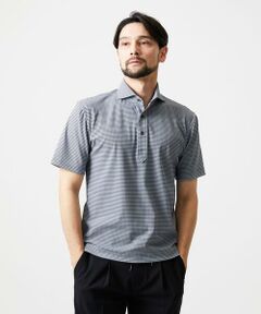 MICHEL KLEIN HOMME / ミッシェルクランオム カットソー | 《日本製》チドリ柄半袖ポロシャツ