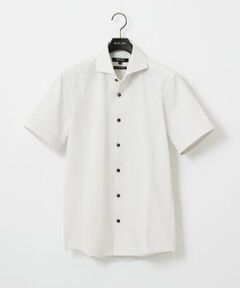 MICHEL KLEIN HOMME / ミッシェルクランオム シャツ・ブラウス | 《日本製》ブロックイージーケア半袖シャツ