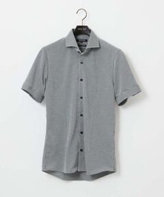 MICHEL KLEIN HOMME / ミッシェルクランオム シャツ・ブラウス | 《日本製》チドリ柄半袖シャツ