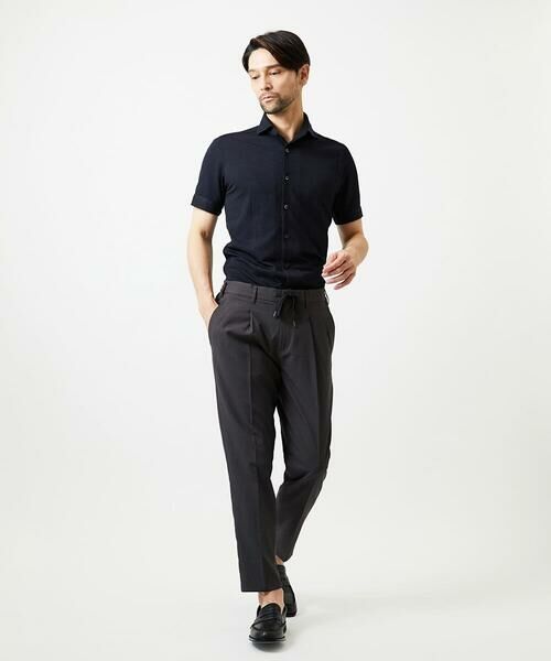 MICHEL KLEIN HOMME / ミッシェルクランオム シャツ・ブラウス | 《日本製》チドリ柄半袖シャツ | 詳細2