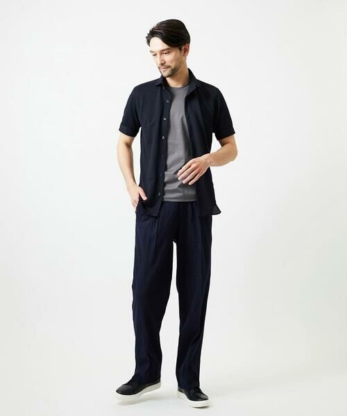MICHEL KLEIN HOMME / ミッシェルクランオム シャツ・ブラウス | 《日本製》チドリ柄半袖シャツ | 詳細3
