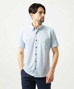 MICHEL KLEIN HOMME / ミッシェルクランオム シャツ・ブラウス | 《日本製》ボタンダウン 柄半袖シャツ