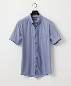 MICHEL KLEIN HOMME / ミッシェルクランオム シャツ・ブラウス | 《日本製》ボタンダウン 柄半袖シャツ