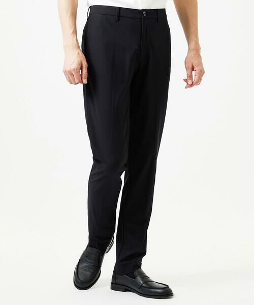 MICHEL KLEIN HOMME / ミッシェルクランオム チノ・ワークパンツ | 【セットアップ】トリコットメッシュスラックスジャケット(ブラック)