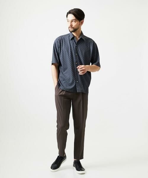 MICHEL KLEIN HOMME / ミッシェルクランオム シャツ・ブラウス | 《日本製》オリジナル総柄半袖シャツ | 詳細5
