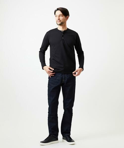 MICHEL KLEIN HOMME / ミッシェルクランオム カットソー | ジャガードヘンリーネック長袖カットソー | 詳細7