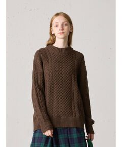 MidiUmi / ミディウミ ニット・セーター | MidiUmi ケーブルワイドプルオーバー