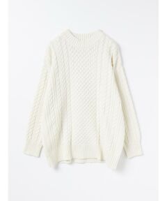 MidiUmi / ミディウミ ニット・セーター | MidiUmi ケーブルワイドプルオーバー