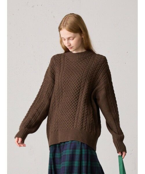 MidiUmi / ミディウミ ニット・セーター | MidiUmi ケーブルワイドプルオーバー | 詳細3