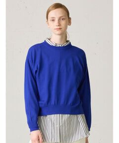 MidiUmi / ミディウミ ニット・セーター | MidiUmi クルーネックショートプルオーバー