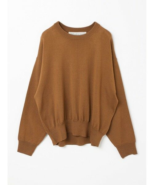 MidiUmi / ミディウミ ニット・セーター | MidiUmi クルーネックショートプルオーバー(キャメル(color44))
