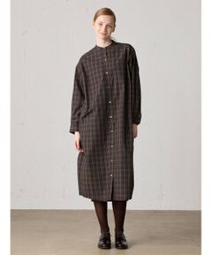 MidiUmi / ミディウミ ロング・マキシ丈ワンピース | MidiUmi チェックワイドシャツワンピース