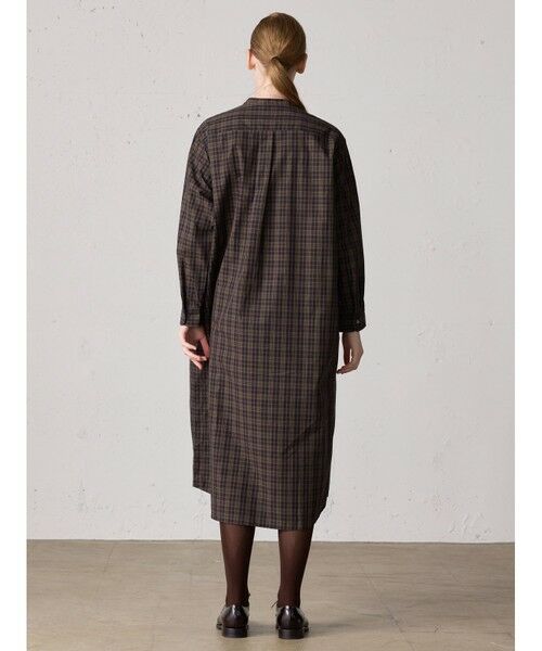 MidiUmi / ミディウミ ロング・マキシ丈ワンピース | MidiUmi チェックワイドシャツワンピース | 詳細4