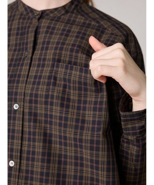 MidiUmi / ミディウミ ロング・マキシ丈ワンピース | MidiUmi チェックワイドシャツワンピース | 詳細5