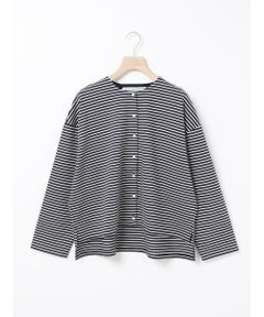 MidiUmi / ミディウミ カーディガン・ボレロ | MidiUmi ボーダークルーネックカーディガン