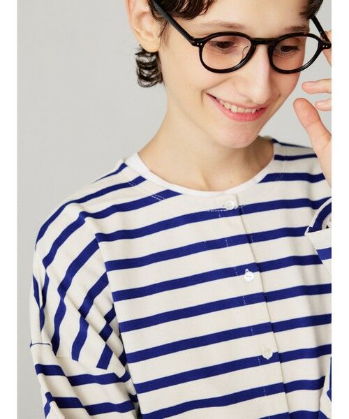MidiUmi / ミディウミ カーディガン・ボレロ | MidiUmi ボーダークルーネックカーディガン | 詳細9