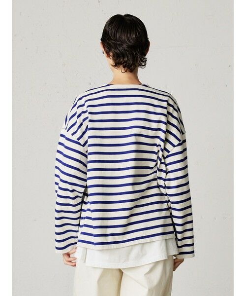 MidiUmi / ミディウミ カーディガン・ボレロ | MidiUmi ボーダークルーネックカーディガン | 詳細4