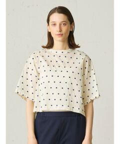 MidiUmi / ミディウミ カットソー | MidiUmi ドット刺繍ワイドプルオーバー