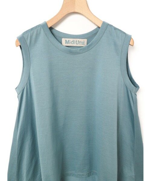 MidiUmi / ミディウミ カットソー | MidiUmi クルーネックノースリーブフレアタンクトップ | 詳細2