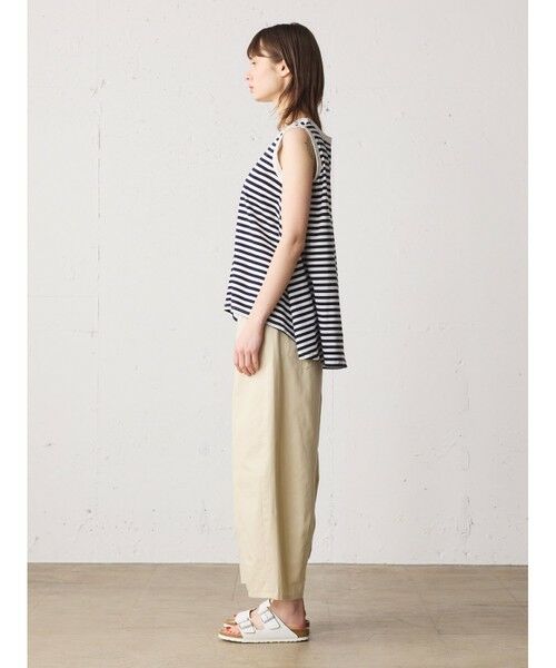 MidiUmi / ミディウミ カットソー | MidiUmi クルーネックノースリーブフレアタンクトップ | 詳細19