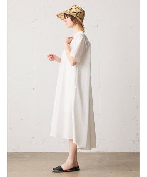 ON2919＊ラメ入りシャツスリーブマーメイドミディドレスwhM ON2919＊ラメ入りシャツスリーブマーメイドミディドレスwhM