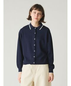 MidiUmi / ミディウミ カーディガン・ボレロ | MidiUmi ポロニットカーディガン