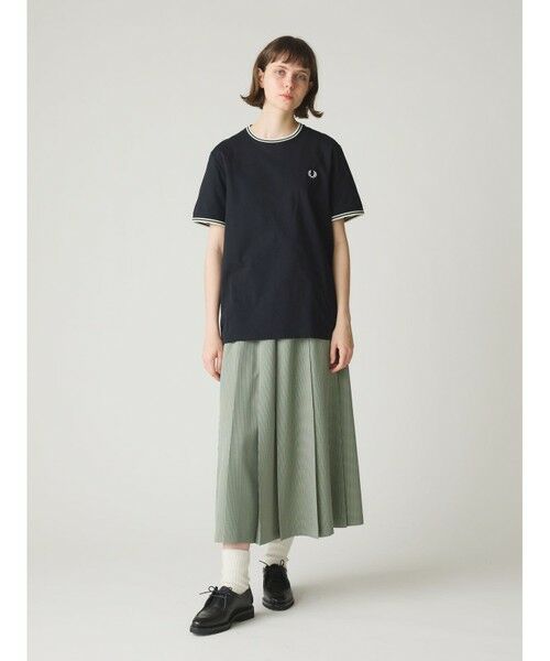 轟木節子タートルネックブサムドレス-ゆったりサイズ(ウィメンズ